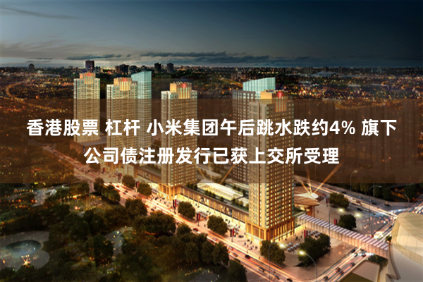 香港股票 杠杆 小米集团午后跳水跌约4% 旗下公司债注册发行已获上交所受理