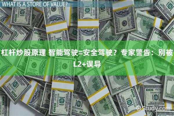 杠杆炒股原理 智能驾驶=安全驾驶？专家警告：别被L2+误导